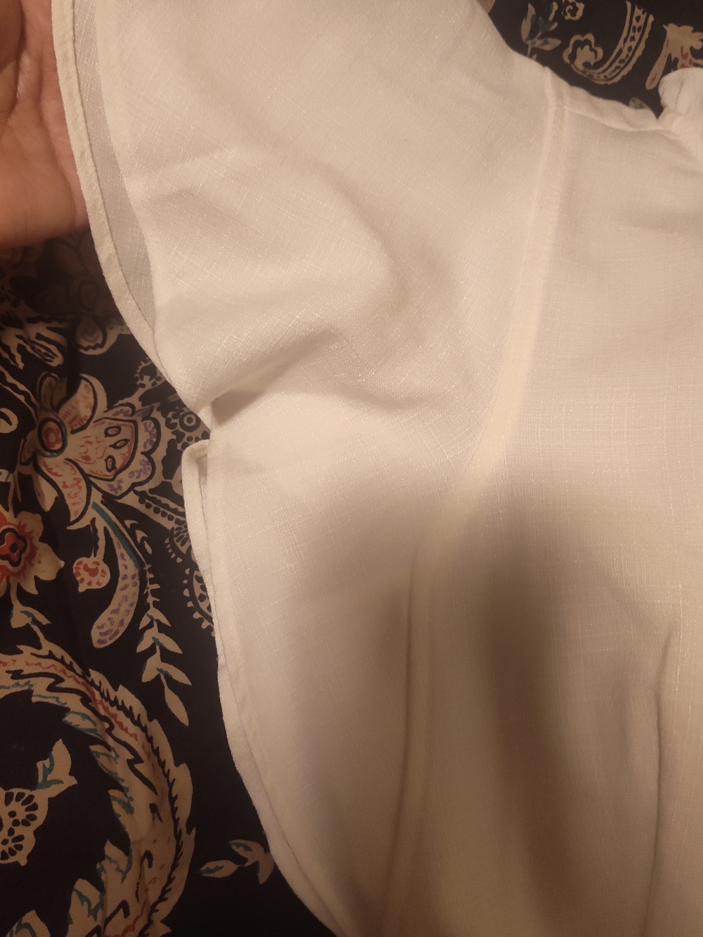 Women's White Ruffle-Neck Dress - Picture 7 of 7